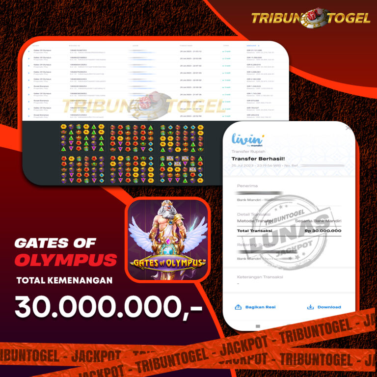 BUKTI PEMBAYARAN SLOT TRIBUNTOGEL