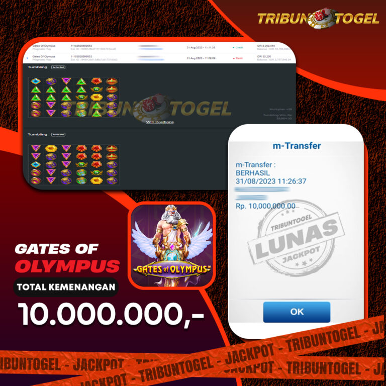 BUKTI PEMBAYARAN SLOT TRIBUNTOGEL