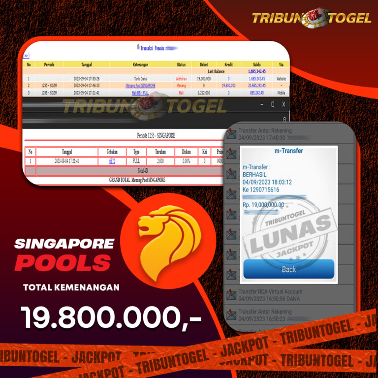 BUKTI PEMBAYARAN SINGAPORE TRIBUNTOGEL