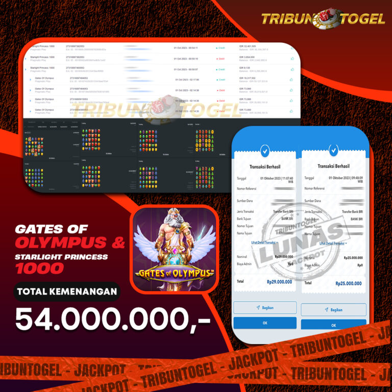 BUKTI PEMBAYARAN SLOT TRIBUNTOGEL