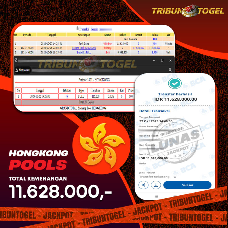 BUKTI PEMBAYARAN HONGKONG TRIBUNTOGEL